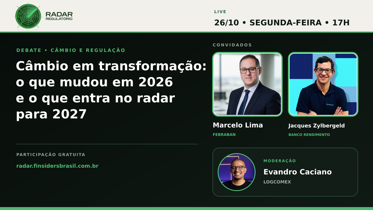 Câmbio em transformação: o que mudou em 2026 e o que entra no radar para 2027